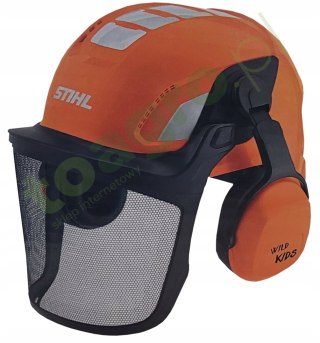 STIHL kask dla dziecka do zabawy w pilarza z nausznikami do zabawy zabawka