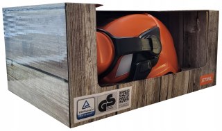 STIHL kask dla dziecka do zabawy w pilarza z nausznikami do zabawy zabawka