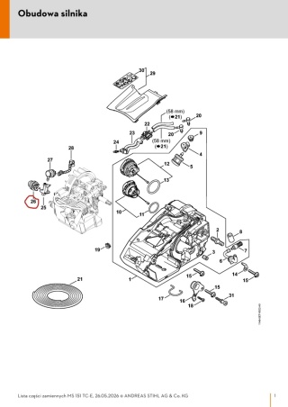 Pompa paliwa STIHL 41303506200 Orginalna