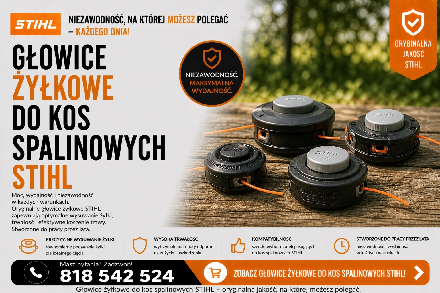 Głowice żyłkowe do kosy FS 411 C-EM