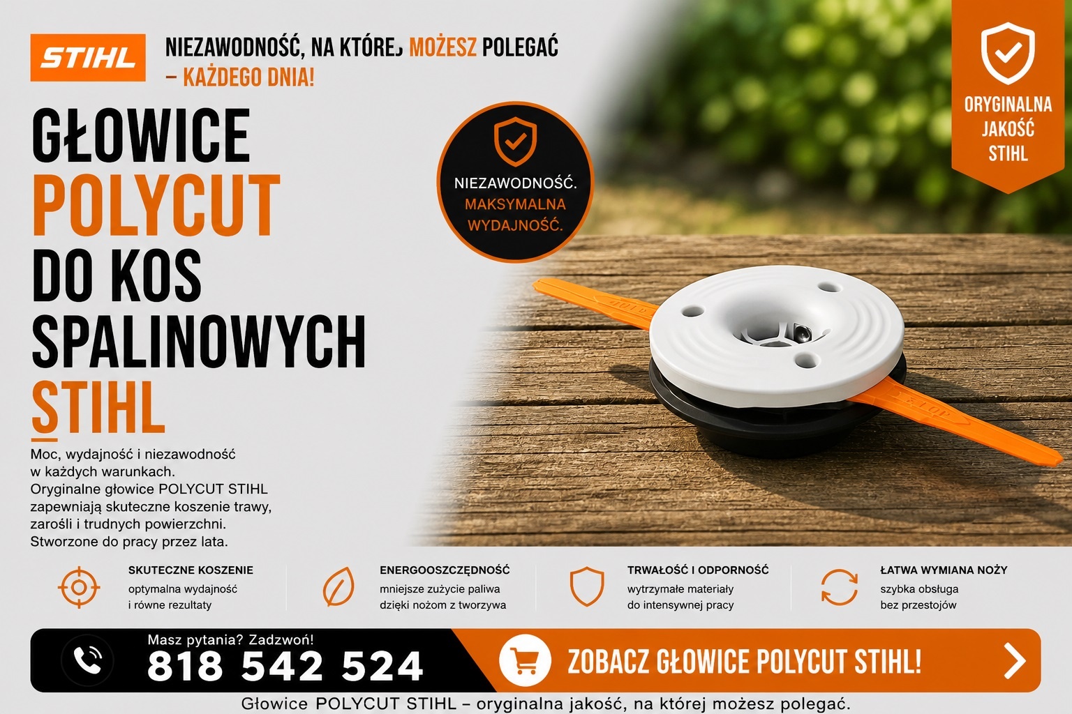 Głowice POLYCUT do kosy FS 411 C-EM