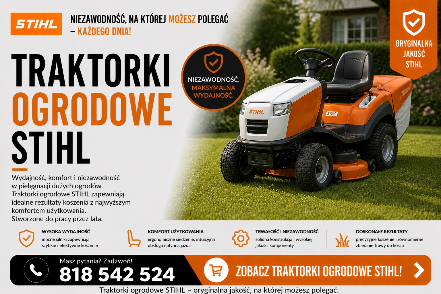 Traktorki ogrodowe STIHL