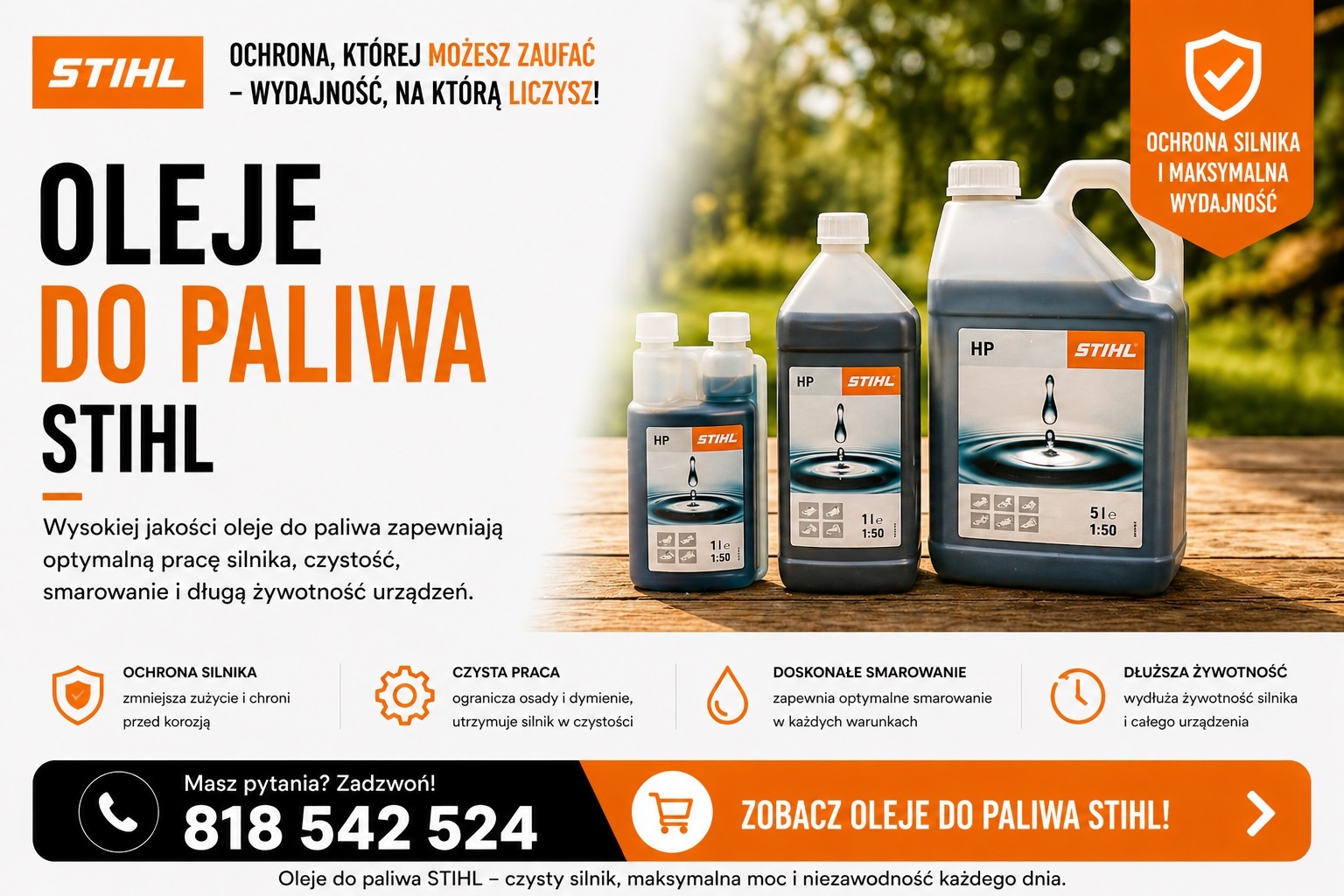 Oleje do paliwa do pilarki MS 151 TC